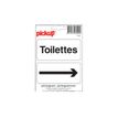 0400791422331-Pickup - Pictogramme - Toilettes + flèche - 100 x 100 mm-Avant-0