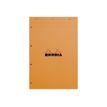 3030920201000-Rhodia Basics - Bloc notes - A4 + - 160 pages - petits carreaux - 80g - perforé-Avant-0