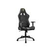 4710483775550-Fauteuil gamer ARMOR Elite - accoudoirs réglables - appui-tête intégré - noir/or-Angle gauche-1