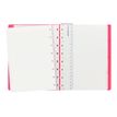 5015142269418-Filofax Saffiano - Carnet de notes à spirale A5 - rose fluo-Avant-0