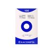 3130630133032-Exacompta - Pack de 100 Fiches Bristol - 12,5 x 20 cm - unies - non perforées - blanc-Avant-0