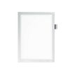 4005546407043-Durable Duraframe Note - Cadre d'affichage adhésif - A4 - argent - avec porte-stylo-Avant-0