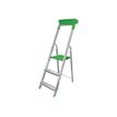 3700092271650-Escabeau - 5 marches - gris et vert-Angle droit-0