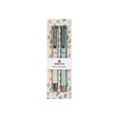 3664447158693-Oberthur Carmen - Parure de stylo à bille et roller - vert de gris-Avant-0