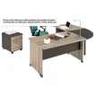 3483600783899-Bureau JAZZ+ - 140 cm - Pieds panneaux - Chêne gris--2