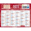 3592930022094-Calendrier bancaire année civile BOUCHUT "205 Rouge" 13,5 x 17,5 cm coloris rouge Pefc 70 %--1