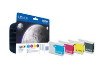 Brother LC1000 - Pack de 4 - noir, cyan, magenta, jaune - cartouche d