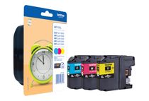 Brother LC125XL - Pack de 3 - cyan, magenta, jaune - cartouche d