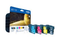 Brother LC1100 - Pack de 4 - noir, cyan, magenta, jaune - cartouche d