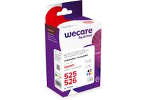 Cartouche compatible Canon PGI-525/CLI-526 - pack de 5 - noir x2, cyan, magenta, jaune - Wecare