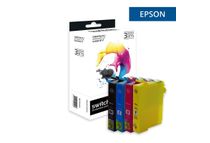 Cartouche compatible Epson T1285 Renard - pack de 4 - noir, jaune, cyan, magenta - Switch 