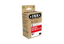 Cartouche compatible Canon PG-40/CL-41 - pack de 2 - noir, cyan, magenta, jaune - ink