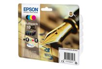 Epson 16XL Stylo Plume - Pack de 4 - noir, cyan, magenta, jaune - cartouche d