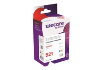 Cartouche compatible Canon CLI-521 - pack de 3 - cyan, magenta, jaune - Wecare