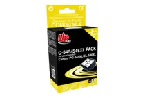 Cartouche compatible Canon PG-545XL/CL-546XL - pack de 2 - noir, cyan, magenta, jaune - Uprint