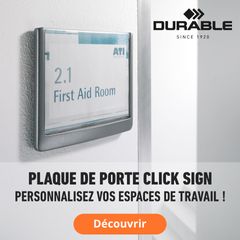 Plaque de porte Click Sign