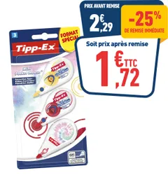 3 CORRECTEURS TIPPEX POCKET MOUSE