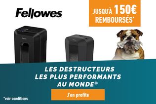 Jusqu'à 150€ remboursés sur les destructeurs Fellowes