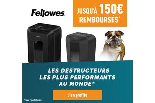 Jusqu'à 150€ remboursés sur les destructeurs Fellowes