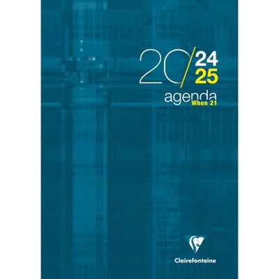 3329680319903-Agenda When - 1 semaine sur 2 pages - A4 (21 x 29,7 cm) - disponible dans différentes couleurs - Exaco--0