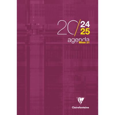 3329680319903-Agenda When - 1 semaine sur 2 pages - A4 (21 x 29,7 cm) - disponible dans différentes couleurs - Exaco--1