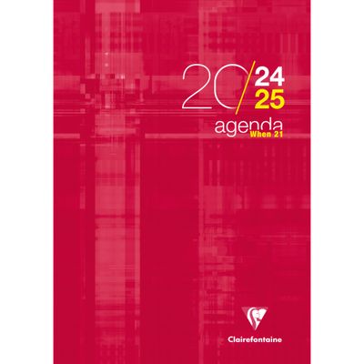 3329680319903-Agenda When - 1 semaine sur 2 pages - A4 (21 x 29,7 cm) - disponible dans différentes couleurs - Exaco--3