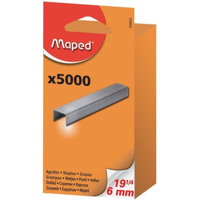 3154143266025-Maped - Boîte de 5000 Agrafes SP19 (6 mm) - jusqu'à 20 feuilles--0