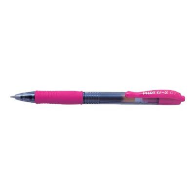 4902505275821-Pilot G-2 - Roller encre gel rétractable - 0,7 mm - rose-Angle gauche-0