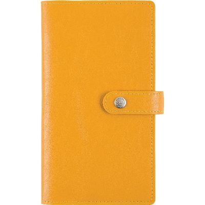 3664447129440-Agenda de poche spiralé Lady Kent - 1 semaine sur 2 pages - 9,5 x 17,5 cm - safran - Oberthur--0