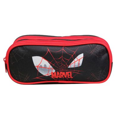 3666311013015-Trousse rectangulaire Spiderman - 2 compartiments - noir - Bagtrotter--0