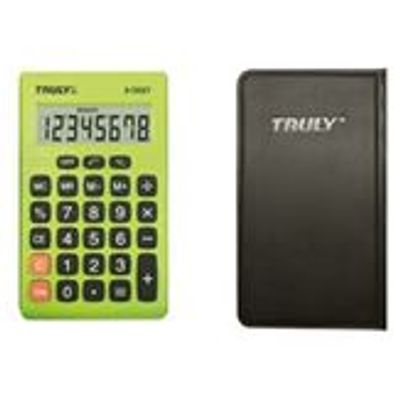 4891223283099-Truly 283 - calculatrice de poche - 8 chiffres - vert--0