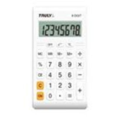 4891223283105-Truly 283 - calculatrice de poche - 8 chiffres - blanc--0