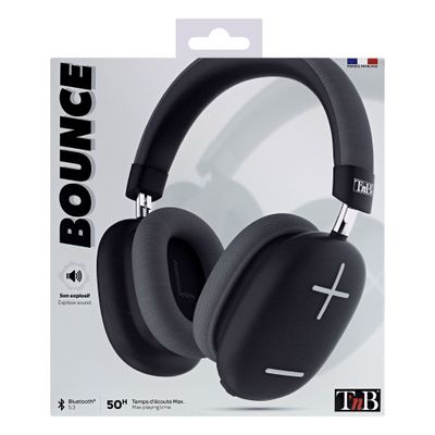 3303170115800-T'nB BOUNCE - Casque sans fil avec micro - isolation acoustique - noir--4