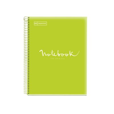 8422593499405-Notebook Emotions, couverture souple, A4 lignes horizontales 7 mm, 120 feuilles de 5 couleurs, Miquelri--0