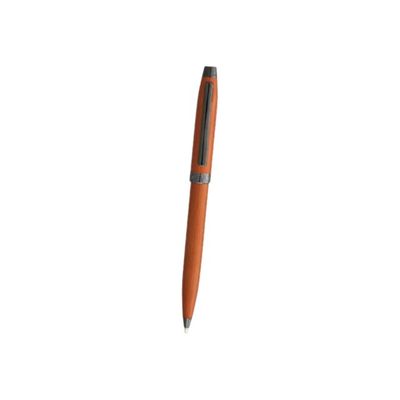 3219918252297-Enzo Varini Taormina - Stylo à bille laqué irisé orange-Angle gauche-0