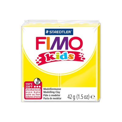 4007817805022-Pâte Fimo Kids  - Jaune - 42G-Angle droit-1