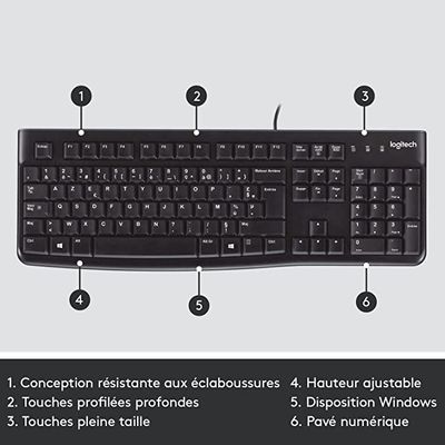 5099206020726-Logitech K120 - clavier filaire Azerty--1