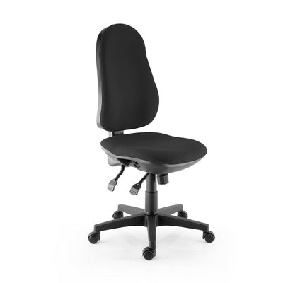 3660916027859-Fauteuil de bureau LIBRA - accoudoirs en option - noir--1