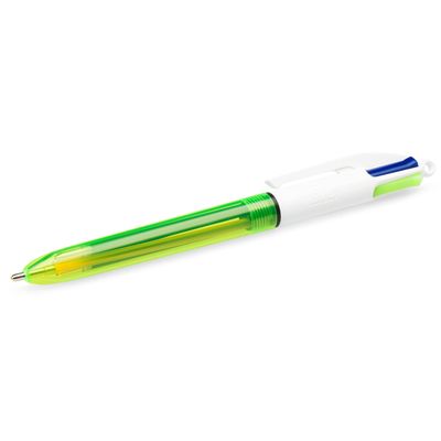 3086123419063-BIC 4 Couleurs Fluo - Stylo à bille 4 couleurs--1