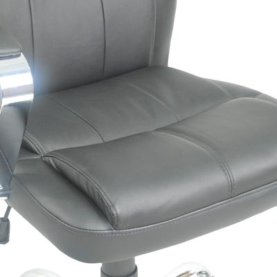 3397701158503-Fauteuil de bureau CHROMO - accoudoirs fixes - appui-tête intégré - noir--4