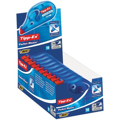 0070330510364-Tipp Ex - Pack de 10 correcteurs - Pocket Mouse - 5mm x 10 m--0