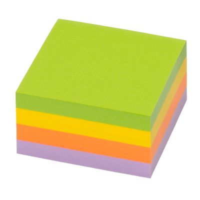 4044355772072-Global Notes - Bloc Cube - 400 feuilles - 75 x 75 mm - couleurs spring--1