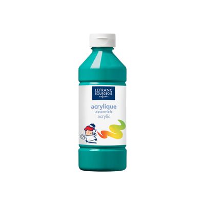 3013641885346-Lefranc Bourgeois Enfants - Peinture acrylique - vert foncé - 500 ml-Avant-0