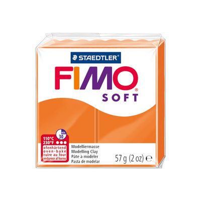 4006608809638-Pâte Fimo Soft  - Mandarine - 57G-Angle droit-1