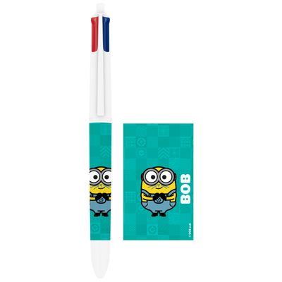 3086123744837-BIC 4 Couleurs - Stylo à bille 4 couleurs Minions 2 - 1 mm - pointe moyenne Bic--0