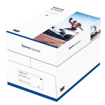 4011211075639-Tecno Speed - Papier blanc - A4 (210 x 297 mm)  - 80g/m² - 500 feuilles (carton de 5 ramettes)--0