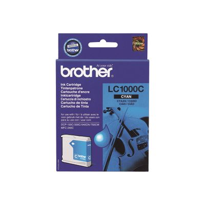 4977766643900-Brother LC1000 - cyan - cartouche d'encre originale-Avant-2