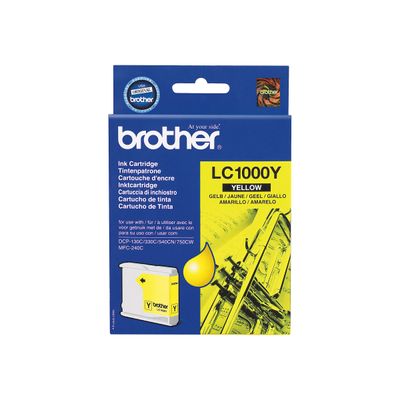 4977766643962-Brother LC1000 - jaune - cartouche d'encre originale-Avant-2