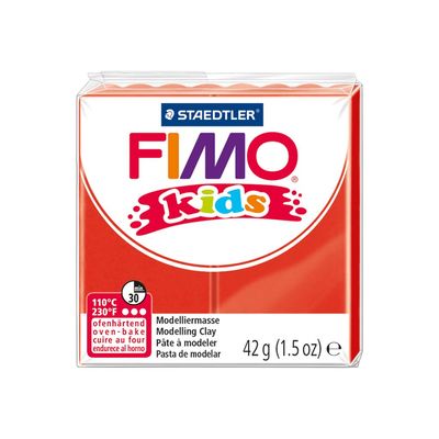 4007817805039-Pâte Fimo Kids  - Rouge - 42G-Angle droit-1