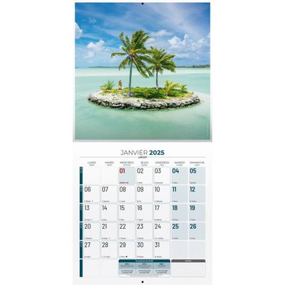 3592930006919-Calendrier illustré BOUCHUT 15 x 15 cm DESTINATIONS DE REVE Pefc 70 %--2